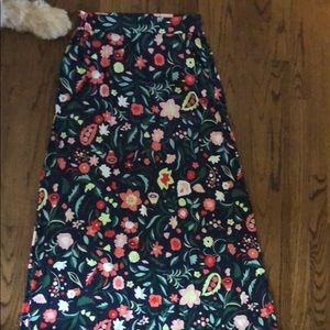 Boden Jersey maxi skirt In bright floral Euc 8